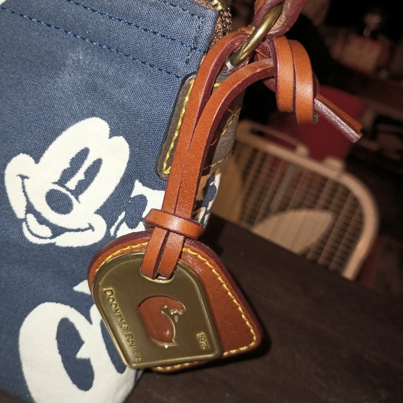 Disney Mickey Dooney and Bourke shoulder bag Blue Canvas - Picture 10 of 15